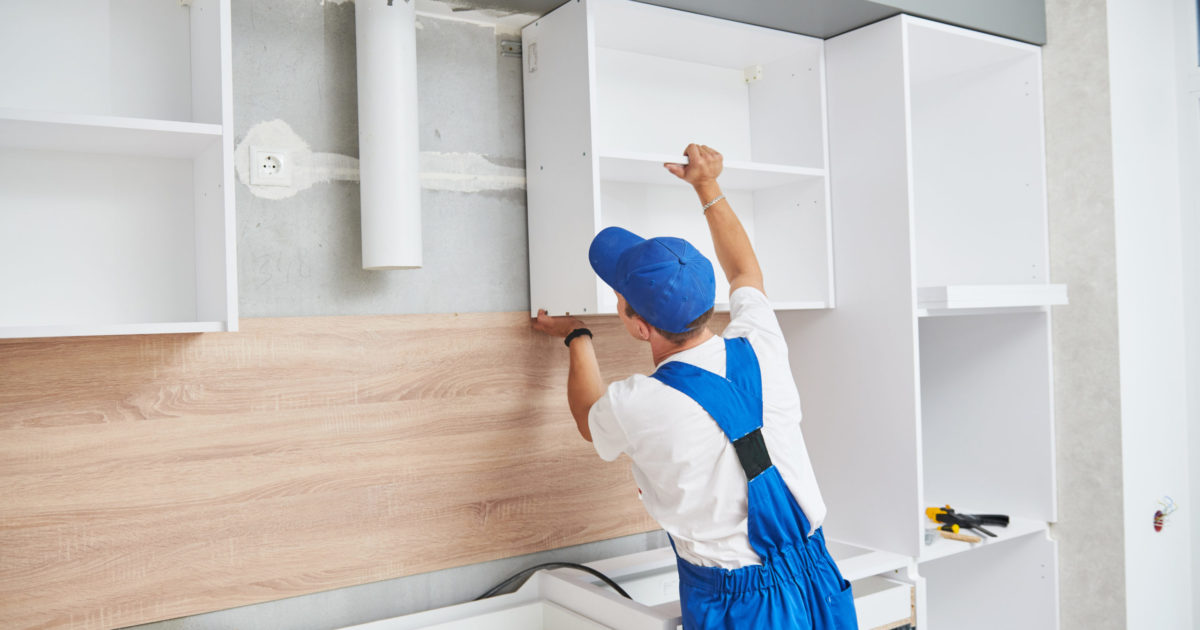 How Are Kitchen Cabinets Attached To The Wall Home Woodworker - How To Hang Kitchen Wall Cabinets Uk