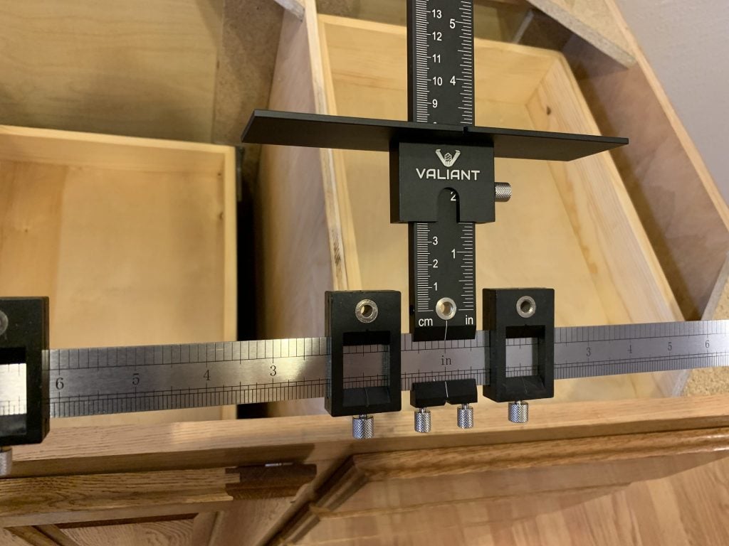 Valiant cabinet hardware jig