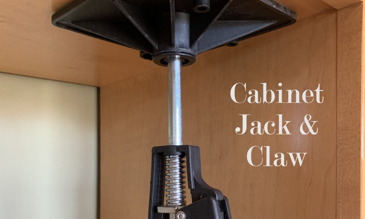 How To Use A Cabinet Jack And Claw The Home Woodworker