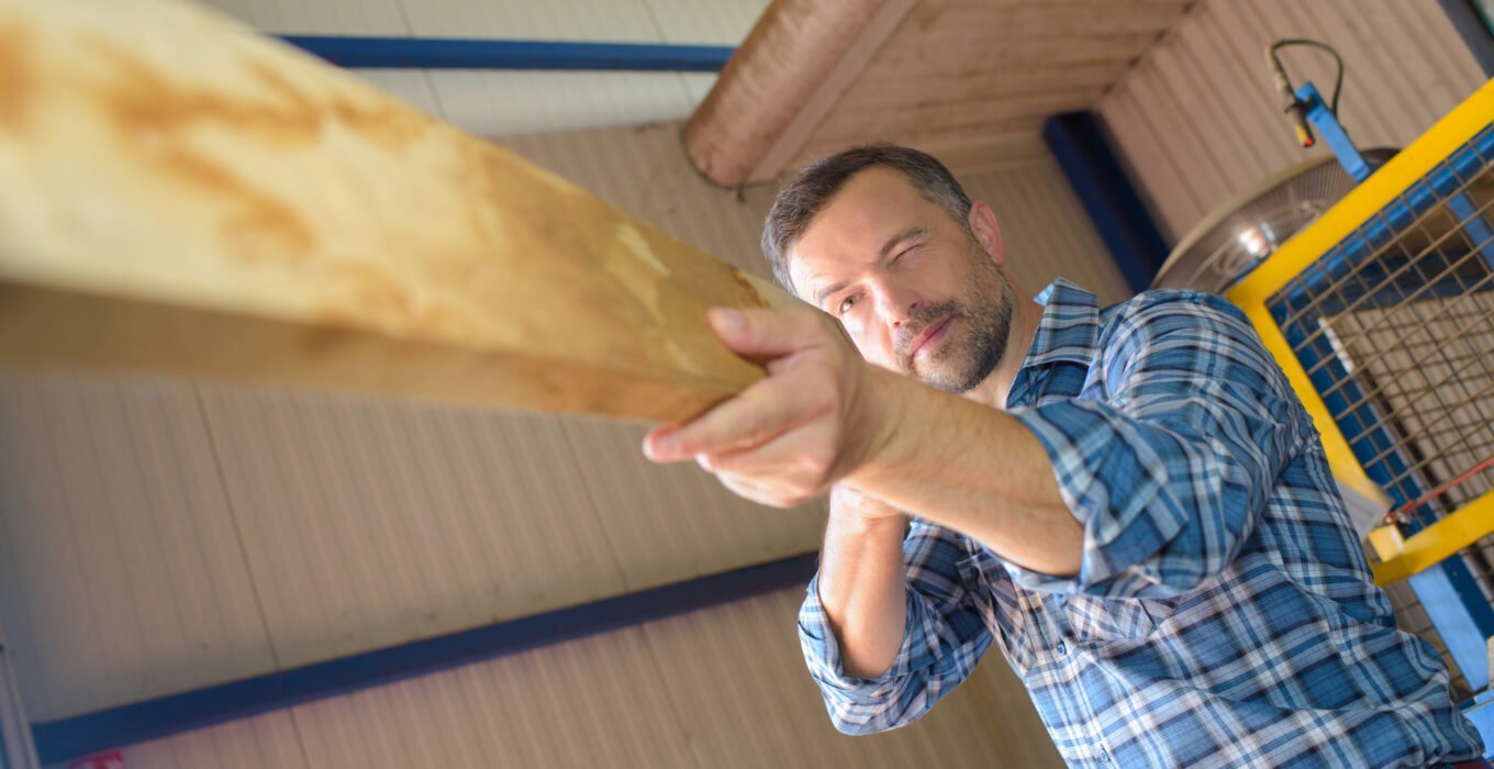 Checking that Hardwood Lumber is Straight