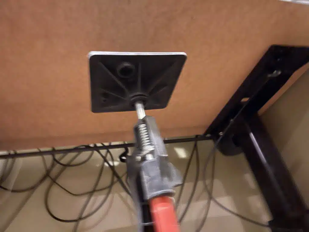 DIY Keyboard Tray - Cabinet Jack Installation