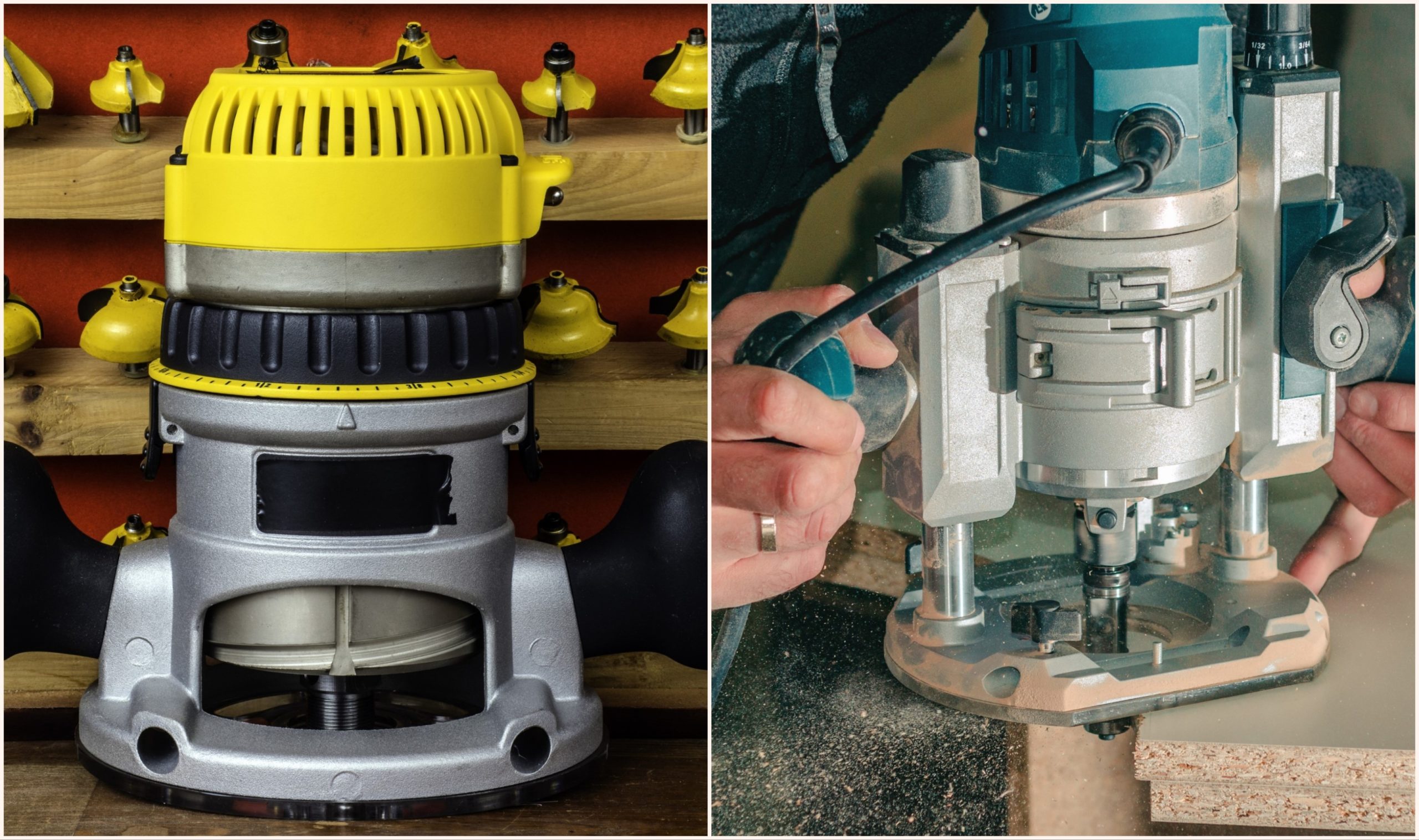 Plunge Router vs. Fixed Base Router