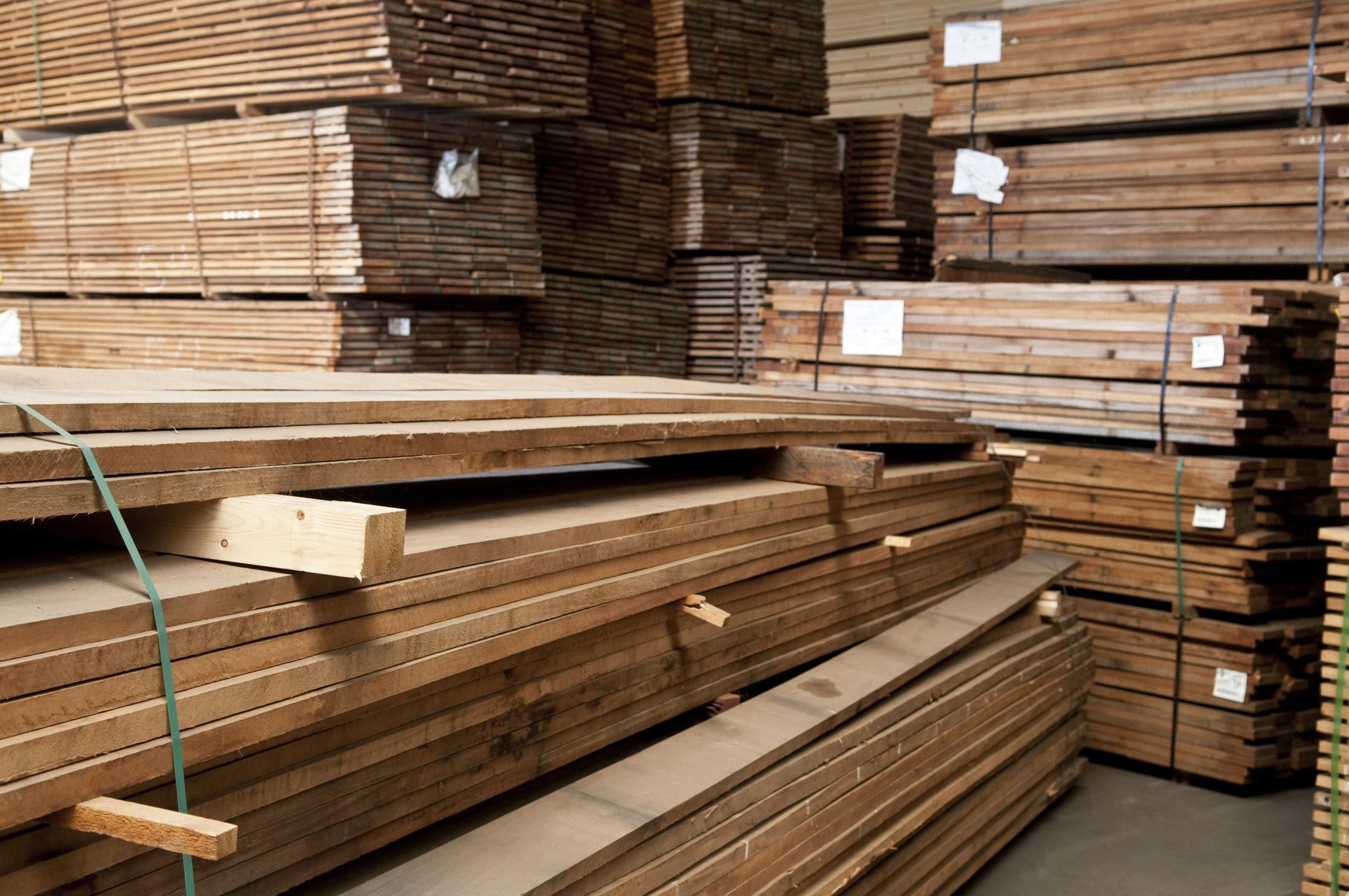 Stack of Hardwood Lumber - Wood for Sale