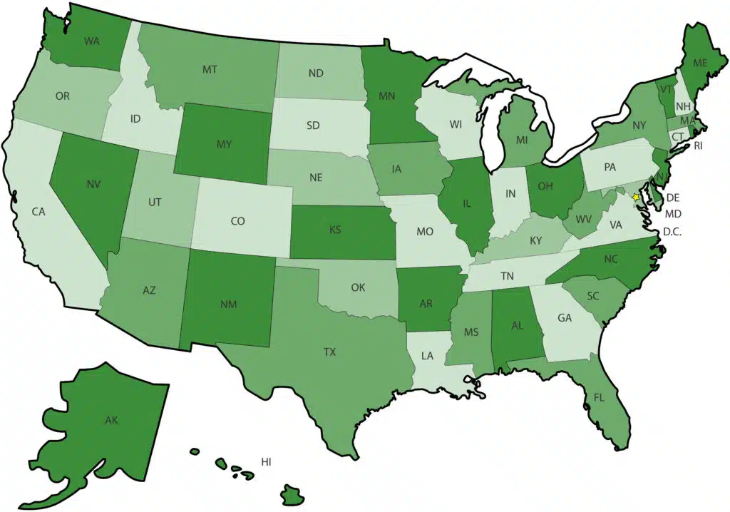 Map of the USA