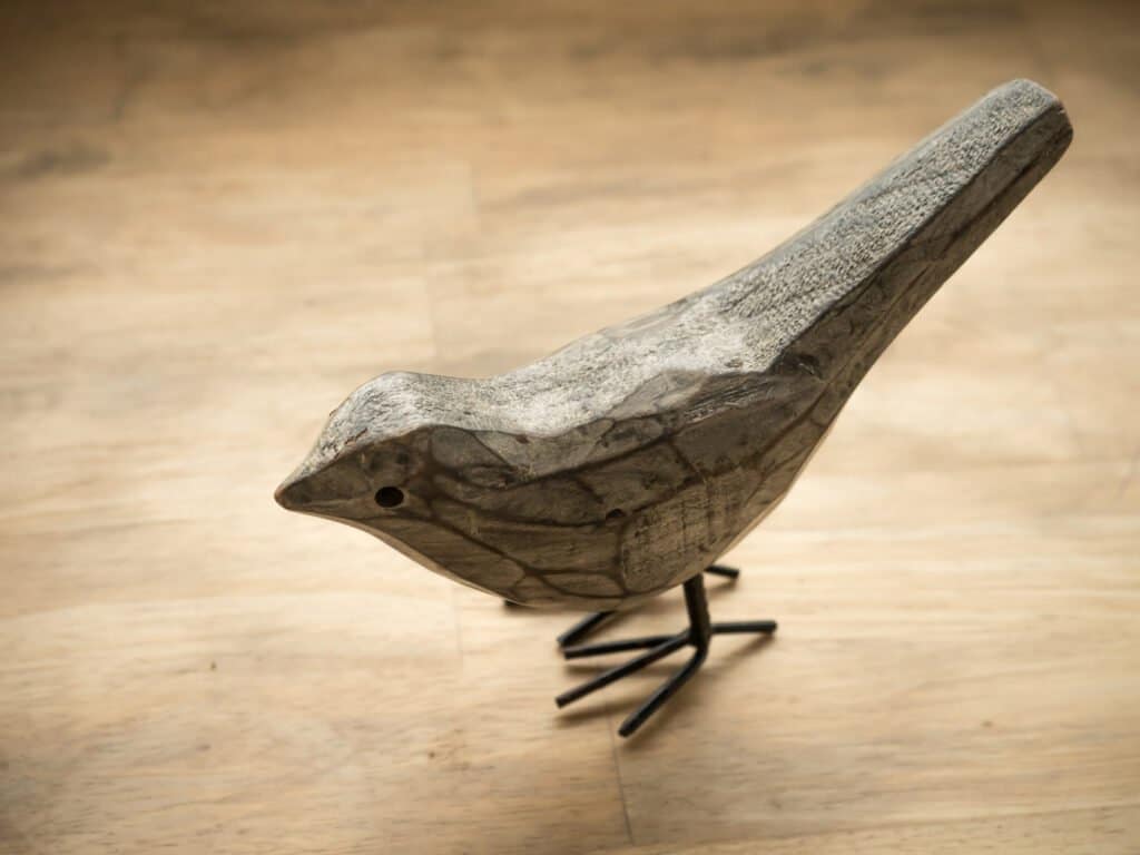 Simple Bird Wood Carving