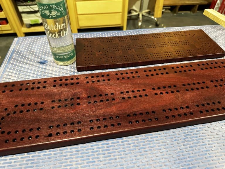 travel cribbage board template